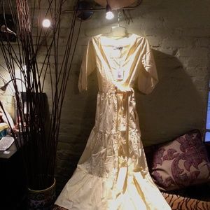 New! Lasana boho lemon tie dress
